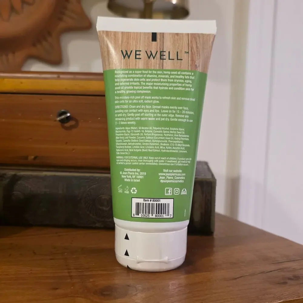 We Well Hemp Seed Oil Nourishing Peel Off Mask 5 Fl OZ New